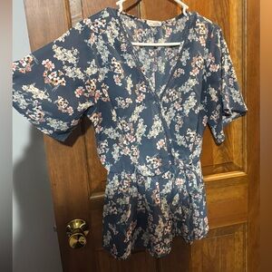 Sienna Sky Floral Short Sleeve Dress Shirt